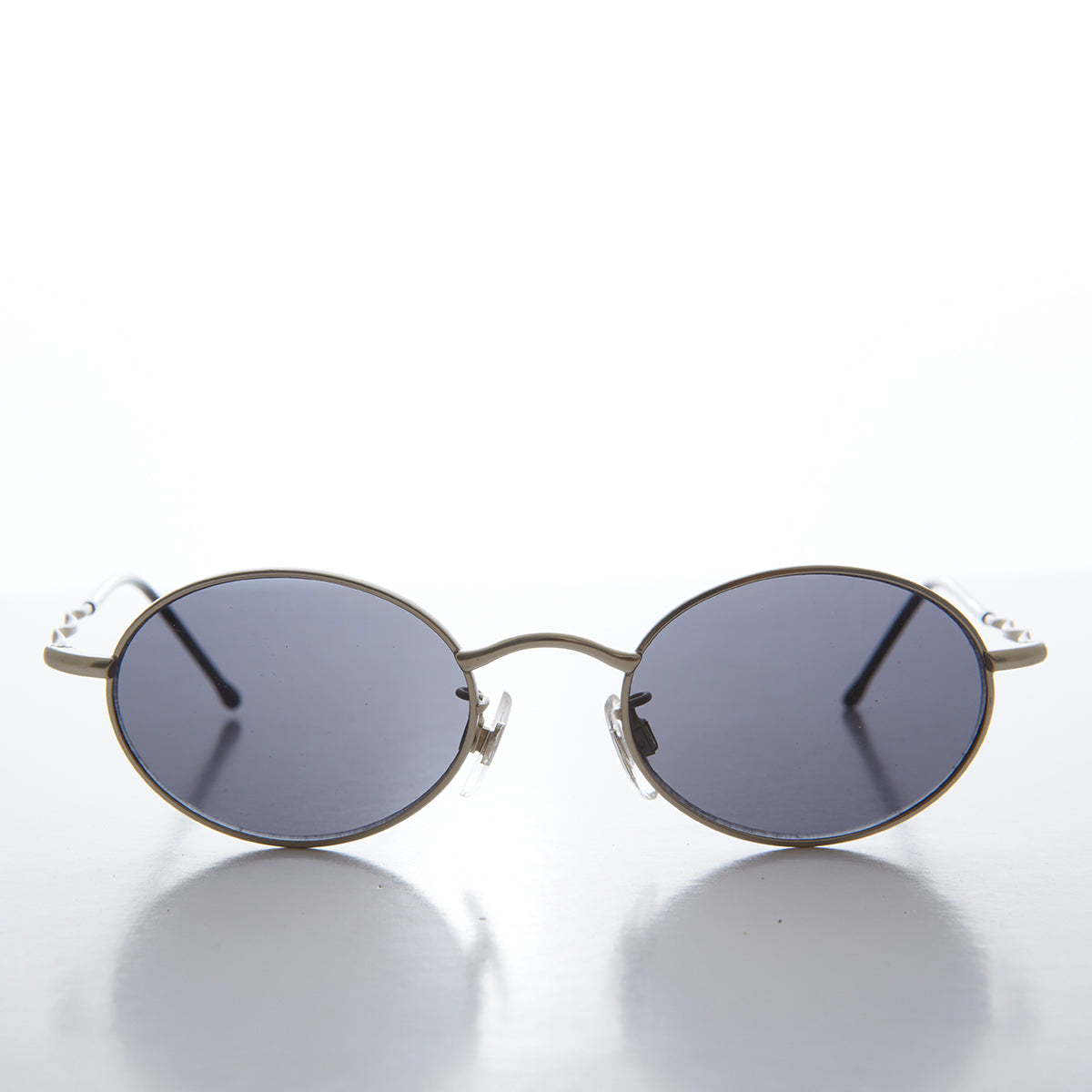 90s Small Oval Metal Frame Sunglasses 