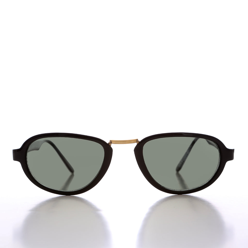 Minimalist Sunglasses with Metal Bridge