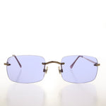 Load image into Gallery viewer, 90s Simple Rectangular Rimless Sunglass
