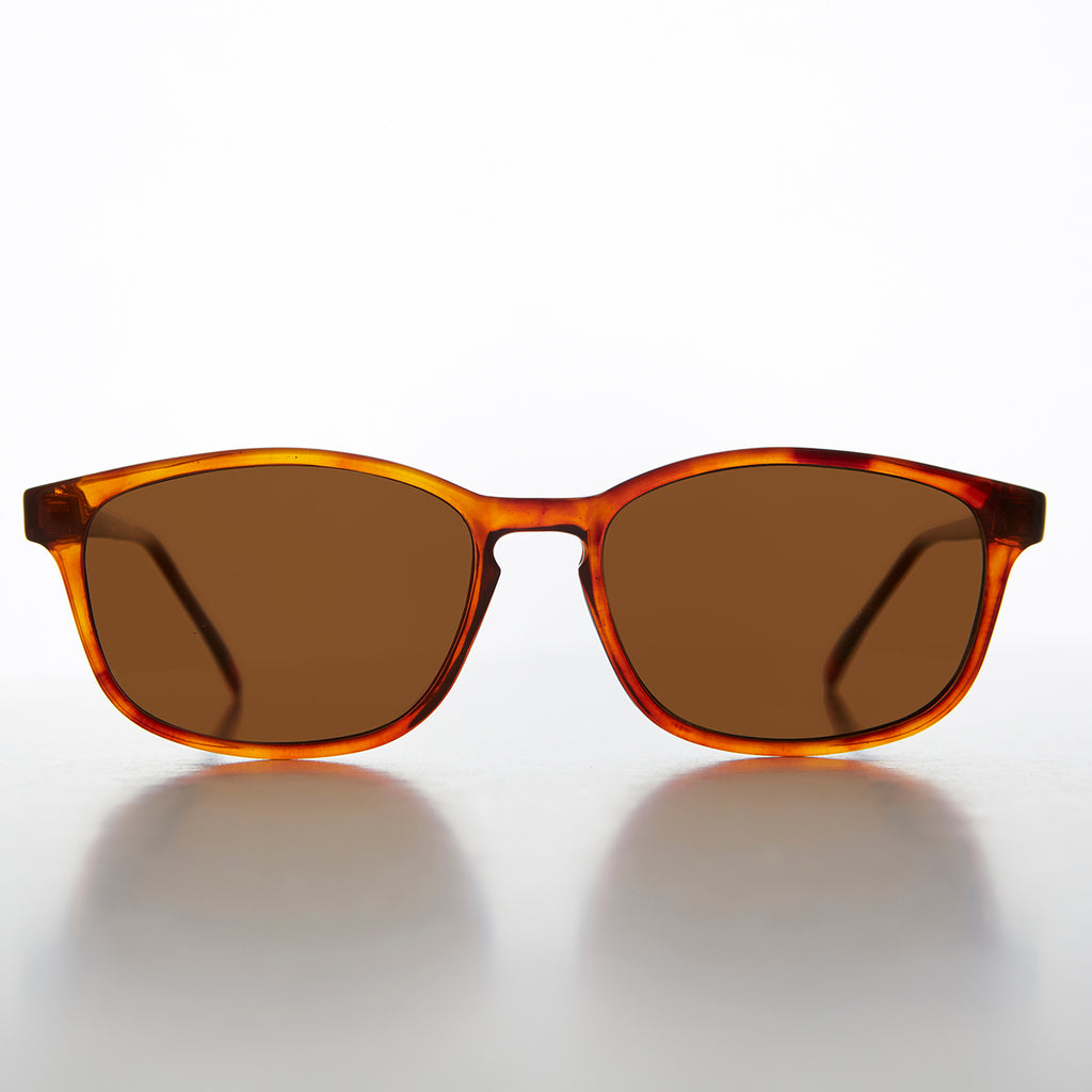 Classic Square Sunglass with Keyhole Bridge 