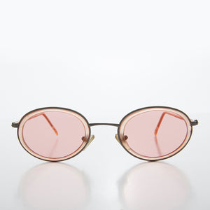 Oval Pastel Vintage Sunglasses - Bloom