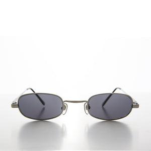 Tiny Half Frame Rectangular 90s Vintage Sunglass - Carson