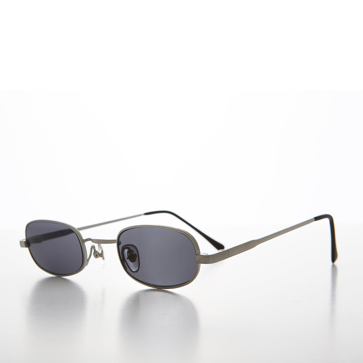 Tiny Half Frame Rectangular 90s Vintage Sunglass - Carson