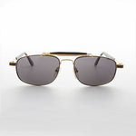 Load image into Gallery viewer, Gold 90s Vintage Pilot Sunglass
