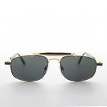 Load image into Gallery viewer, Gold 90s Vintage Pilot Sunglass
