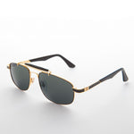 Load image into Gallery viewer, Gold 90s Vintage Pilot Sunglass
