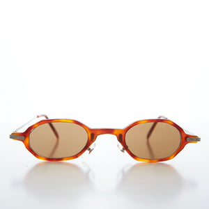 Small Spectacle Vintage Sunglasses - Clay