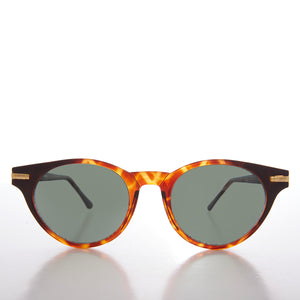 Round Horn Rim Retro Sunglasses 