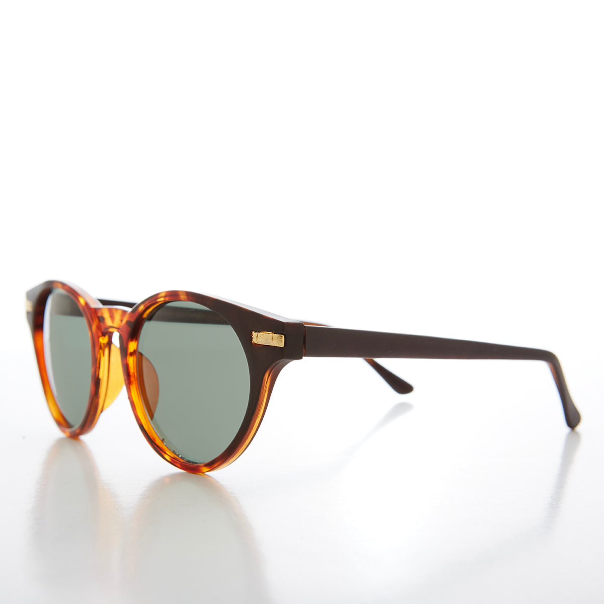 Round Horn Rim Retro Sunglasses 