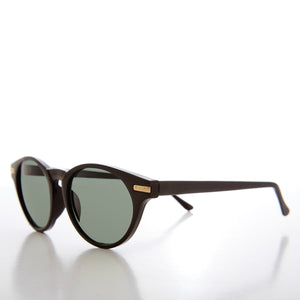 Round Horn Rim Retro Sunglasses 