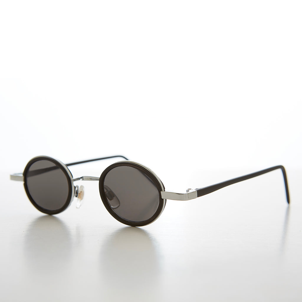 Tiny Oval Indie Futuristic Sunglasses 