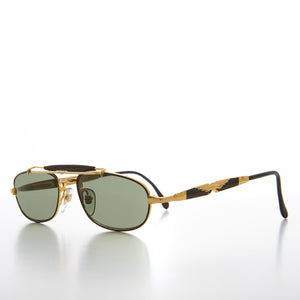 gold vintage aviator sunglasses