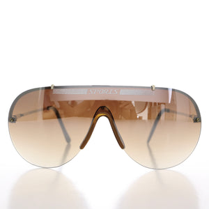 Rimless 80s Aviator Sunglasses