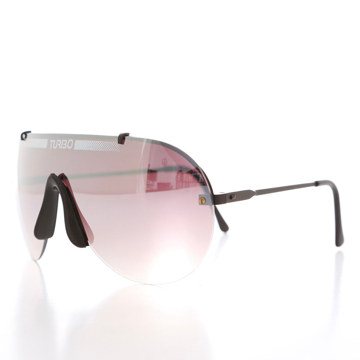 Rimless 80s Aviator Sunglasses