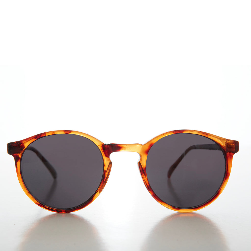 Round Horn Rim Preppy Vintage Sunglasses 