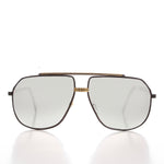 Load image into Gallery viewer, Large Square 80s Aviator Sunglasses
