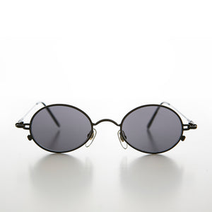 Oval Metal Spectacles 90s Vintage Sunglasses