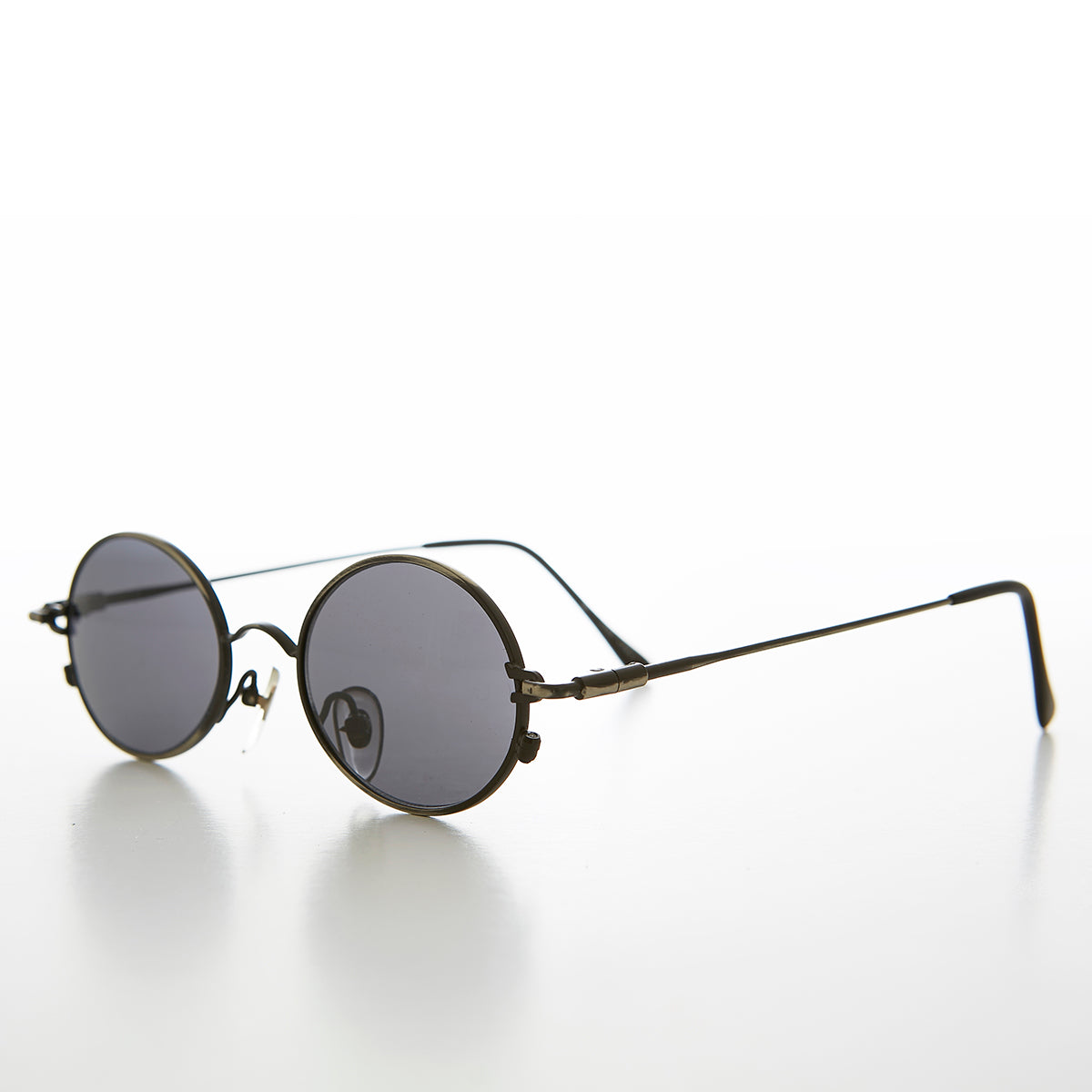 Oval Metal Spectacles 90s Vintage Sunglasses