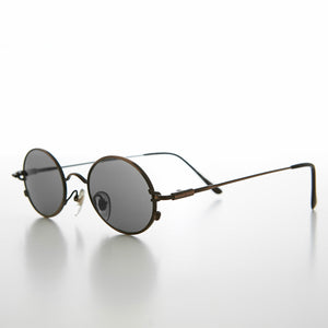 Oval Metal Spectacles 90s Vintage Sunglasses