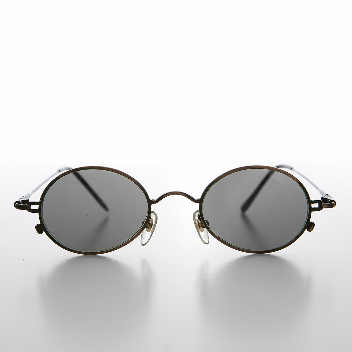 Oval Metal Spectacles 90s Vintage Sunglasses