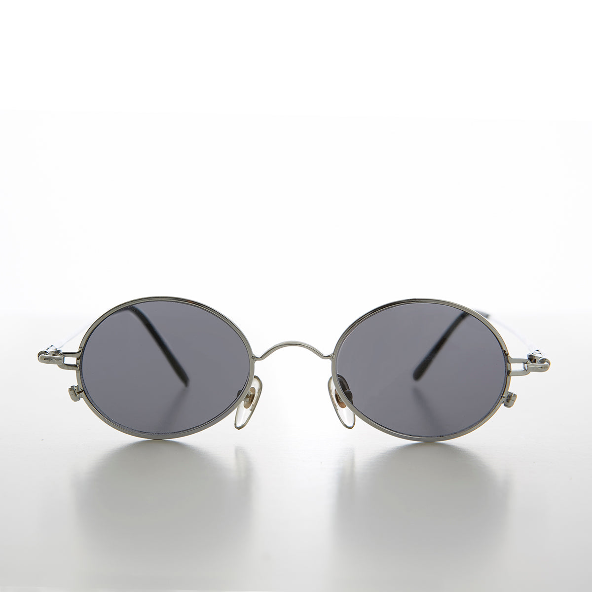 Oval Metal Spectacles 90s Vintage Sunglasses