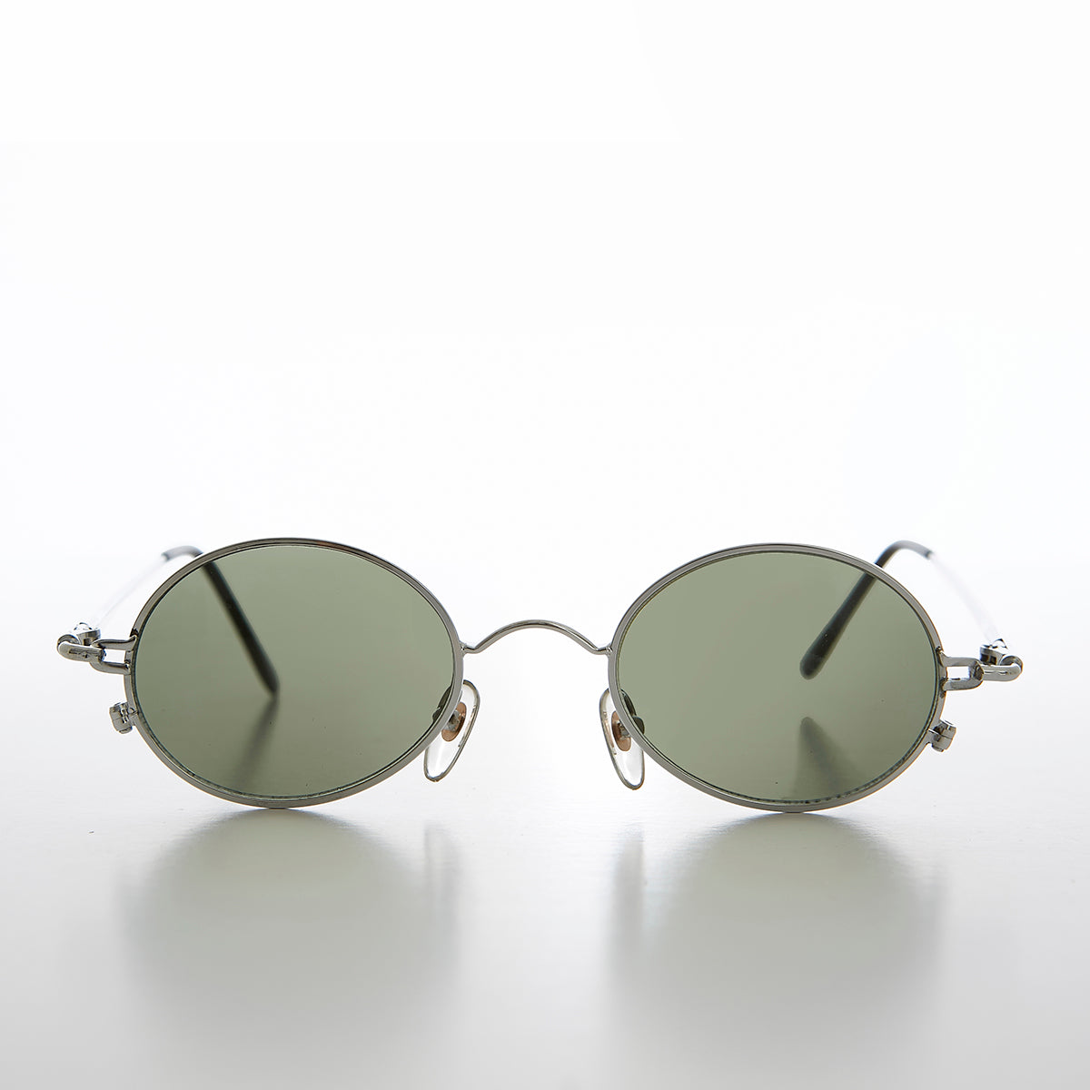 Oval Metal Spectacles 90s Vintage Sunglasses