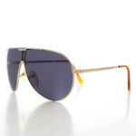 Load image into Gallery viewer, 80s Sporty Gold Aviator Sunglasses 
