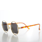 Load image into Gallery viewer, 80s Round Frame Sunglass with Square Lens
