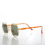 Load image into Gallery viewer, 80s Round Frame Sunglass with Square Lens
