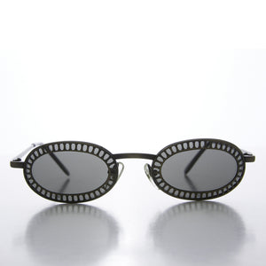 Unique Industrial Steampunk Oval Sunglasses - Hickey