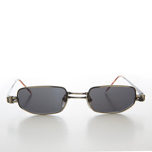 Small Rectangle Metal Punk Vintage Sunglasses