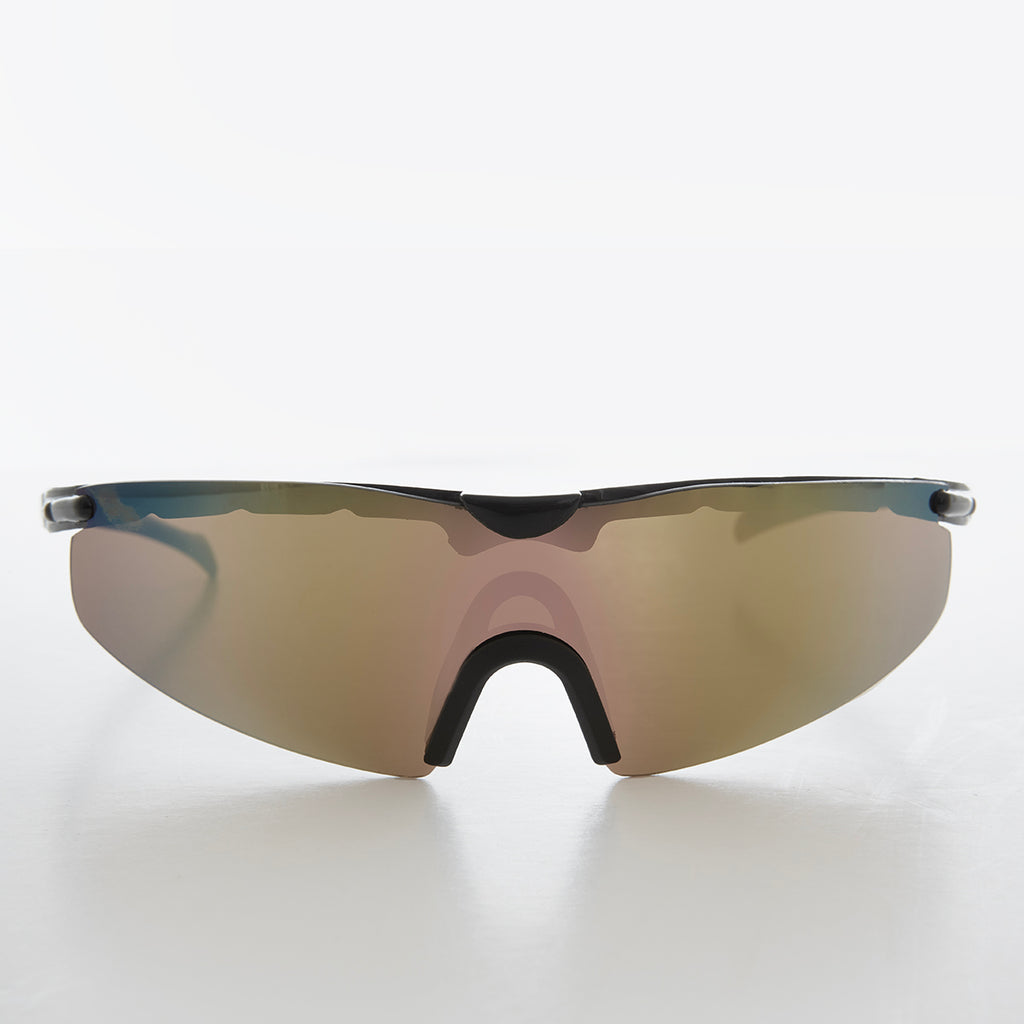 Reflective Wraparound Vintage y2k Unisex Sunglasses