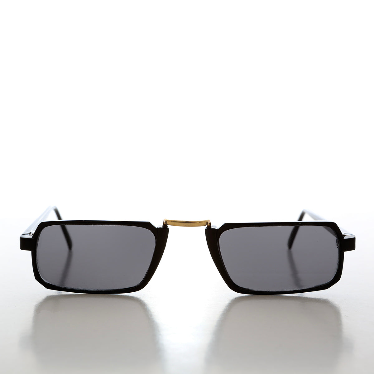 Simple Rectangular Slim Vintage Sunglasses 