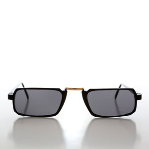 Simple Rectangular Slim Vintage Sunglasses 