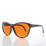 Load image into Gallery viewer, Women&#39;s Large Orange Lens Sunglasses
