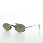 Load image into Gallery viewer, Small Oval Half-Eye Frame Victorian Steampunk 90s Sunglass - Leon 1
