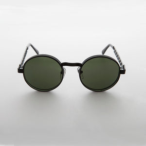 Geometric Round Punk Metal Vintage Sunglass - Lex