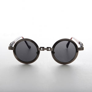 Round Vintage Sunglass with Chain Bridge - Link