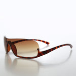 Load image into Gallery viewer, Wrap Around Semi-Rimless Vintage Sunglasses
