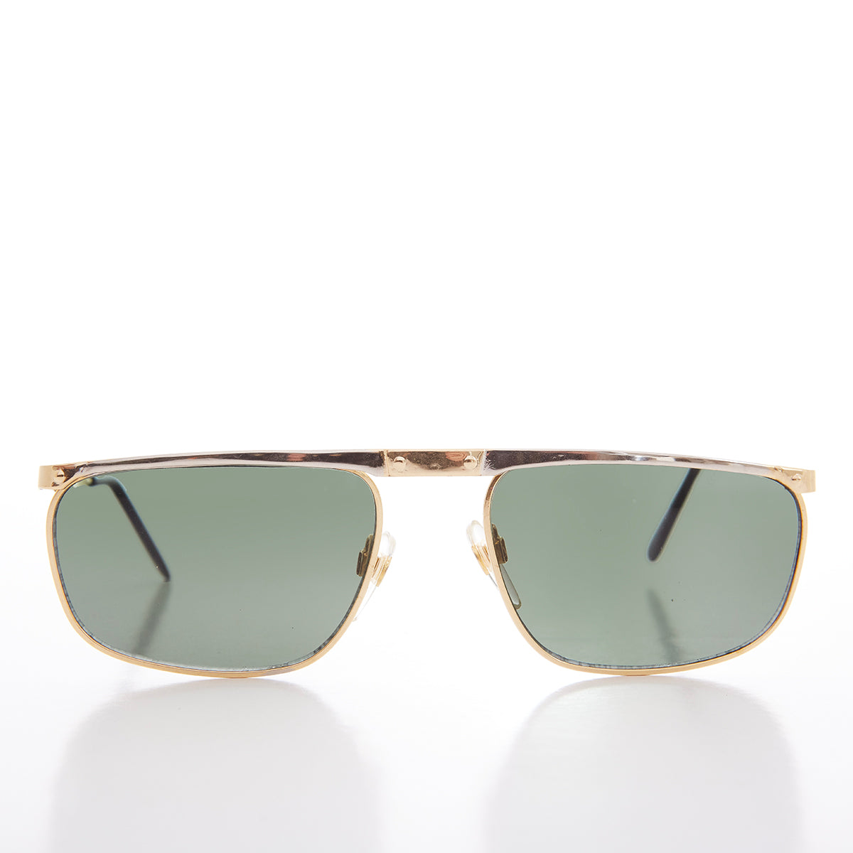 Gold and Silver Flat Top Rectangle Sunglasses