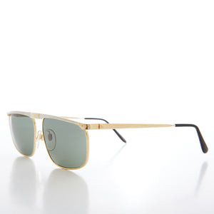 Gold and Silver Flat Top Rectangle Sunglasses