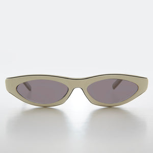 Oval Micro Cat Eye Vintage Sunglasses