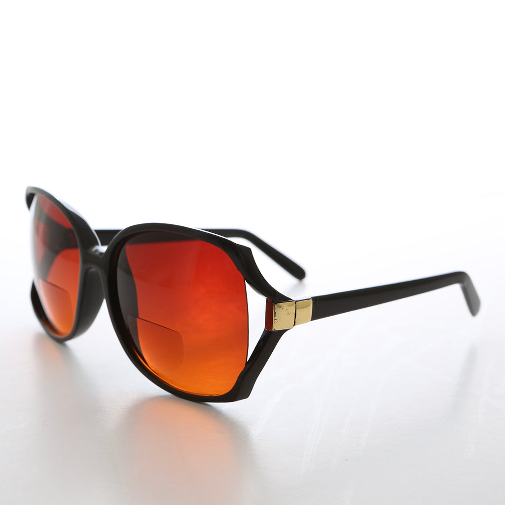 Women's Orange Lens Bifocal Reading Sunglasses