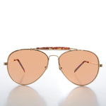 Load image into Gallery viewer, Classic Brow Bar Metal Aviator Sunglass
