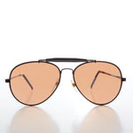 Load image into Gallery viewer, Classic Brow Bar Metal Aviator Sunglass
