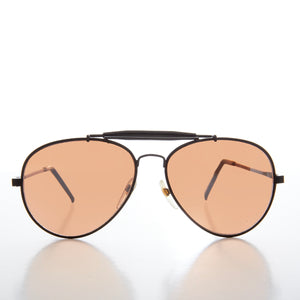 Classic Brow Bar Metal Aviator Sunglass