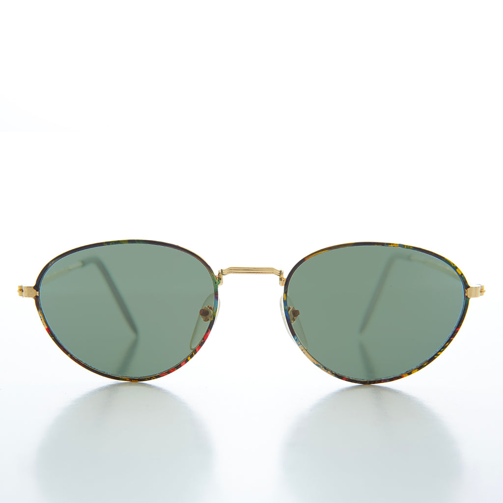 Oval Gold Vintage Sunglasses