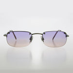 Load image into Gallery viewer, Rimless 90s Rectangle Sunglass with Two Color Lens
