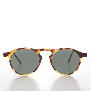 Round Acetate Horn Rim Sunglasses