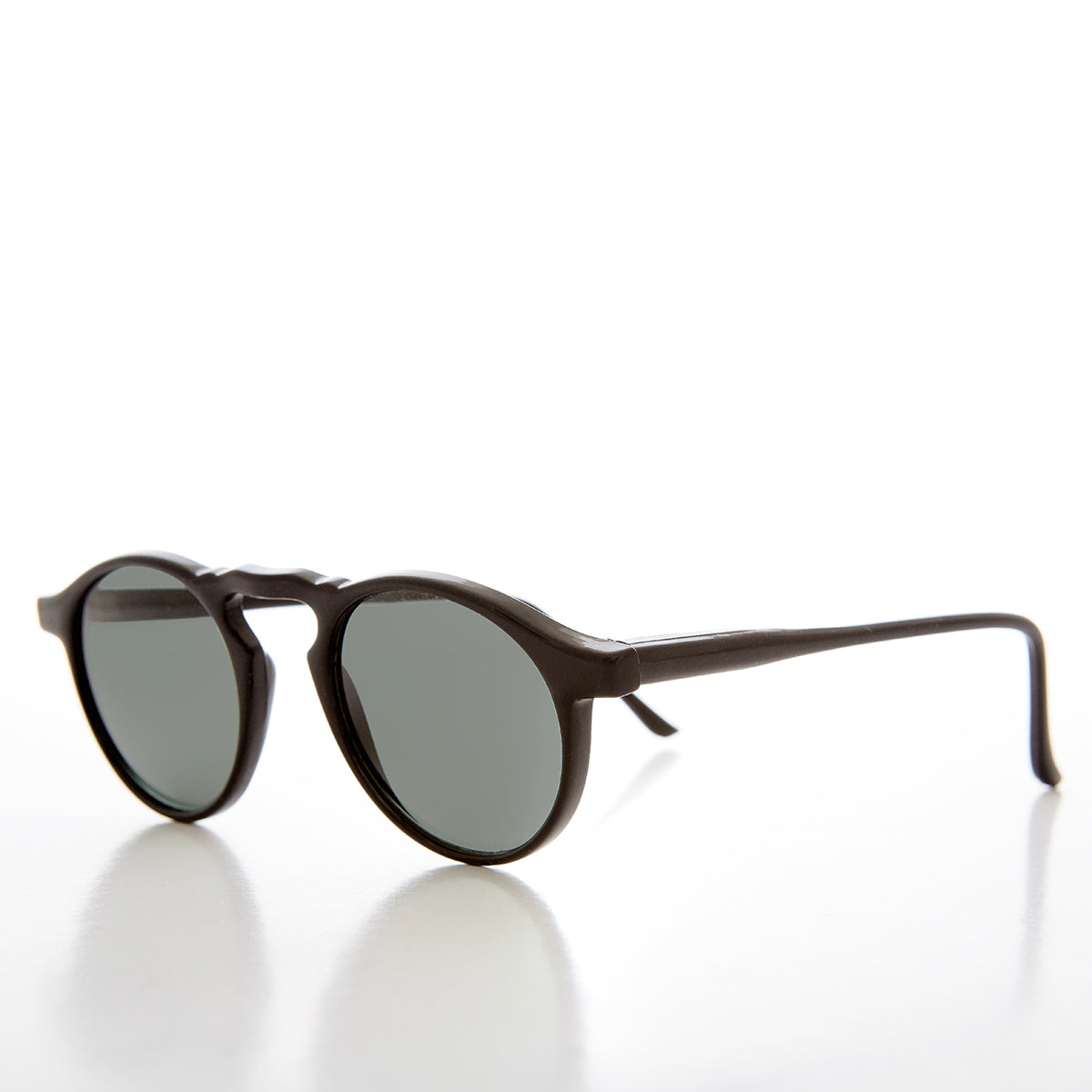 Round Acetate Horn Rim Sunglasses